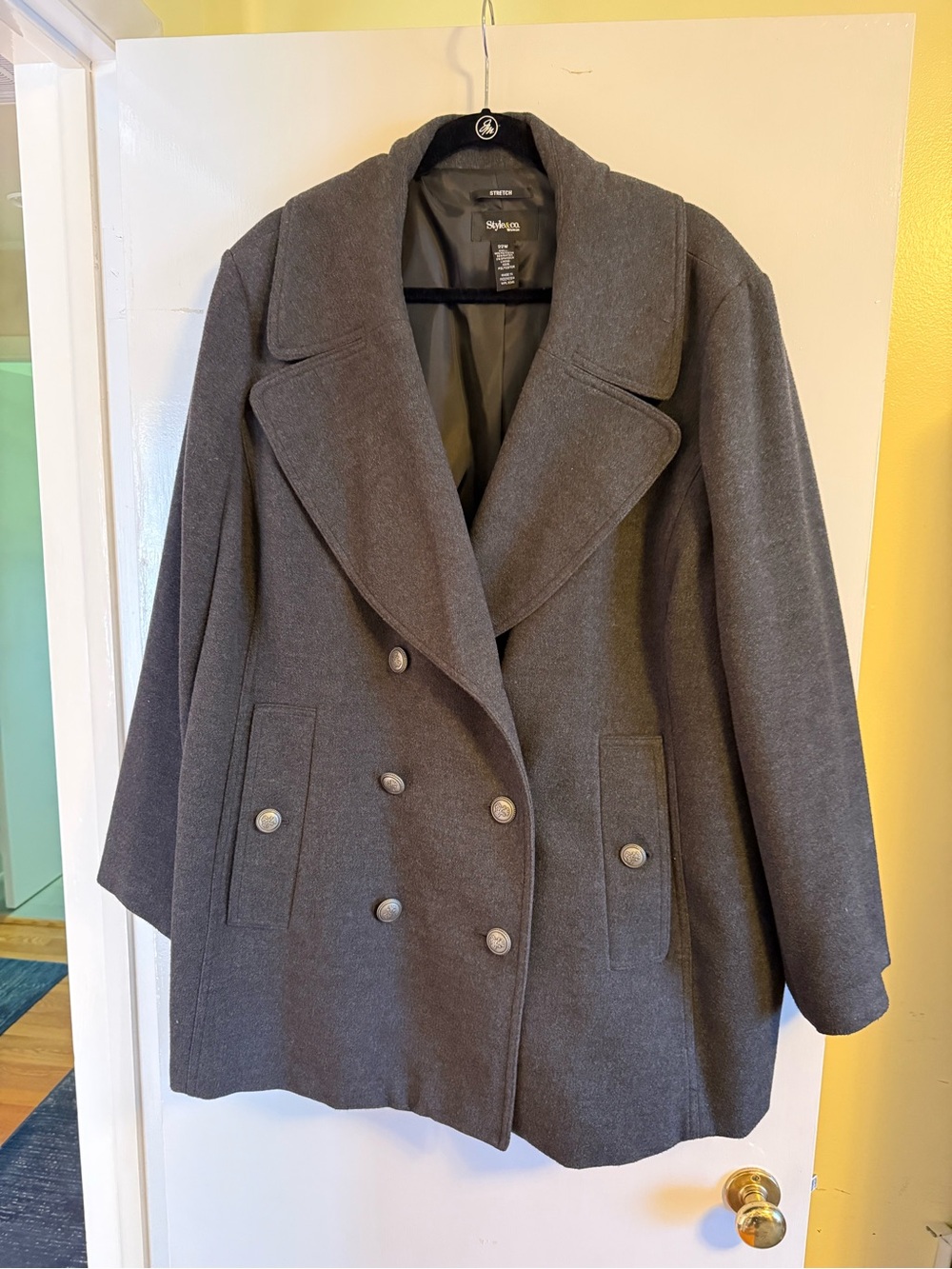 Style & Co Deep Heather Grey Women’s Jacket 22W